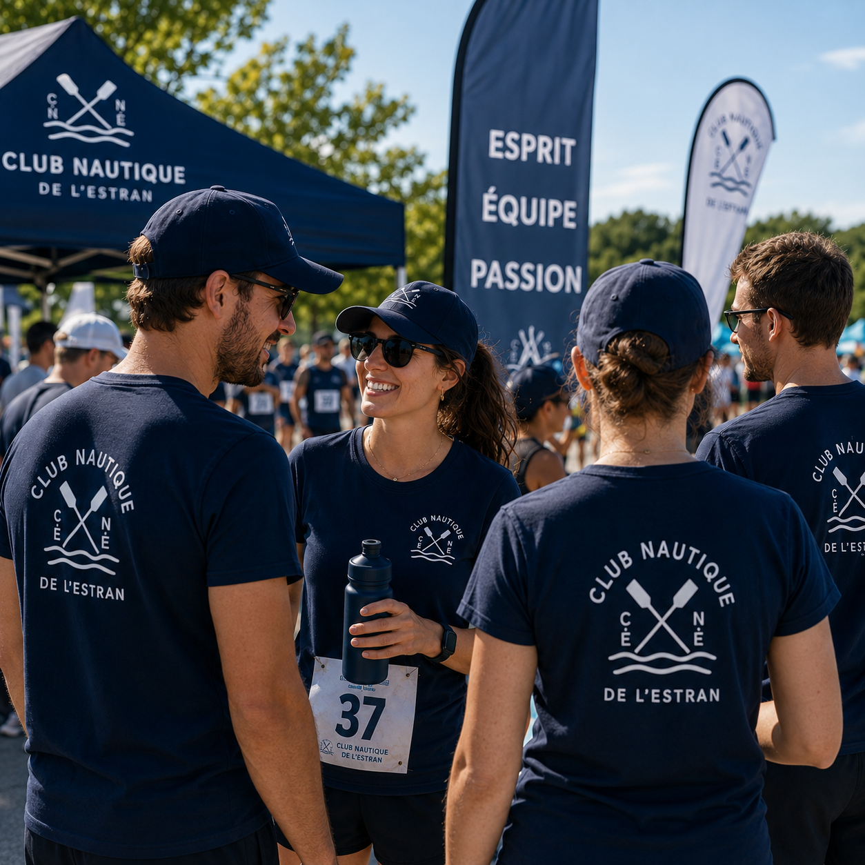 Club nautique en t-shirt personnalisé Made in France